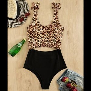 Ribbed comfortable bathing suit runs one size smaller